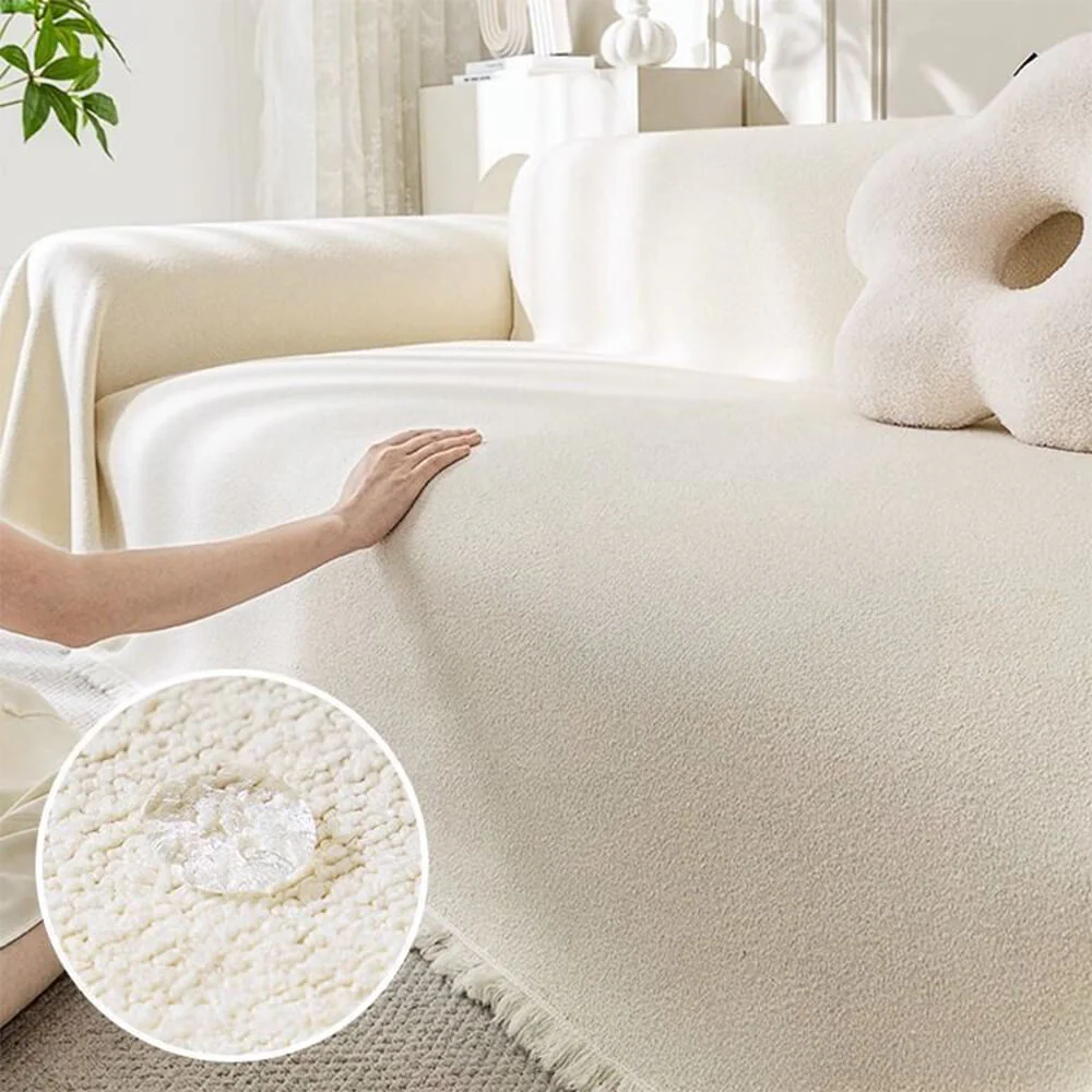 Soft Water-resistant Teddy Plush Throw Couch Cover - News Pet Shop