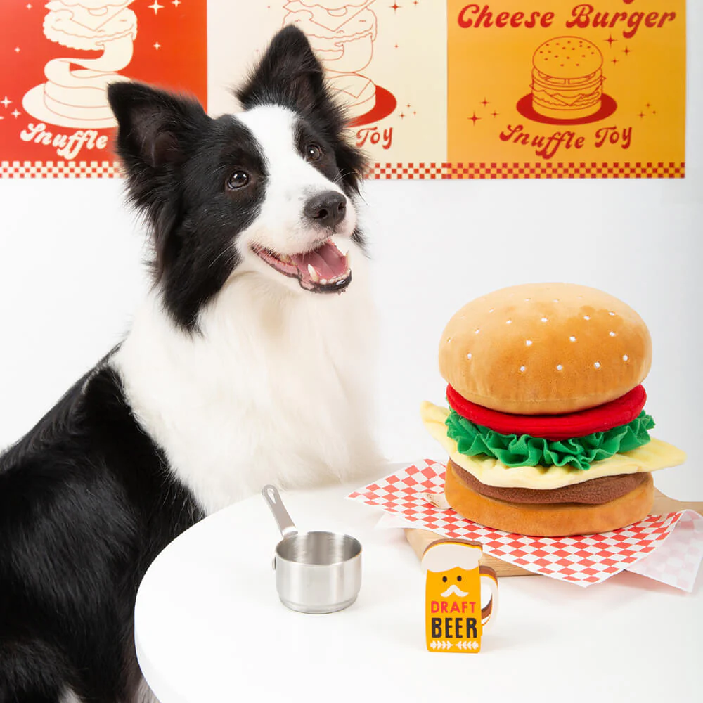 Plush Squeaky Dog Toy - Big Mac - News Pet Shop