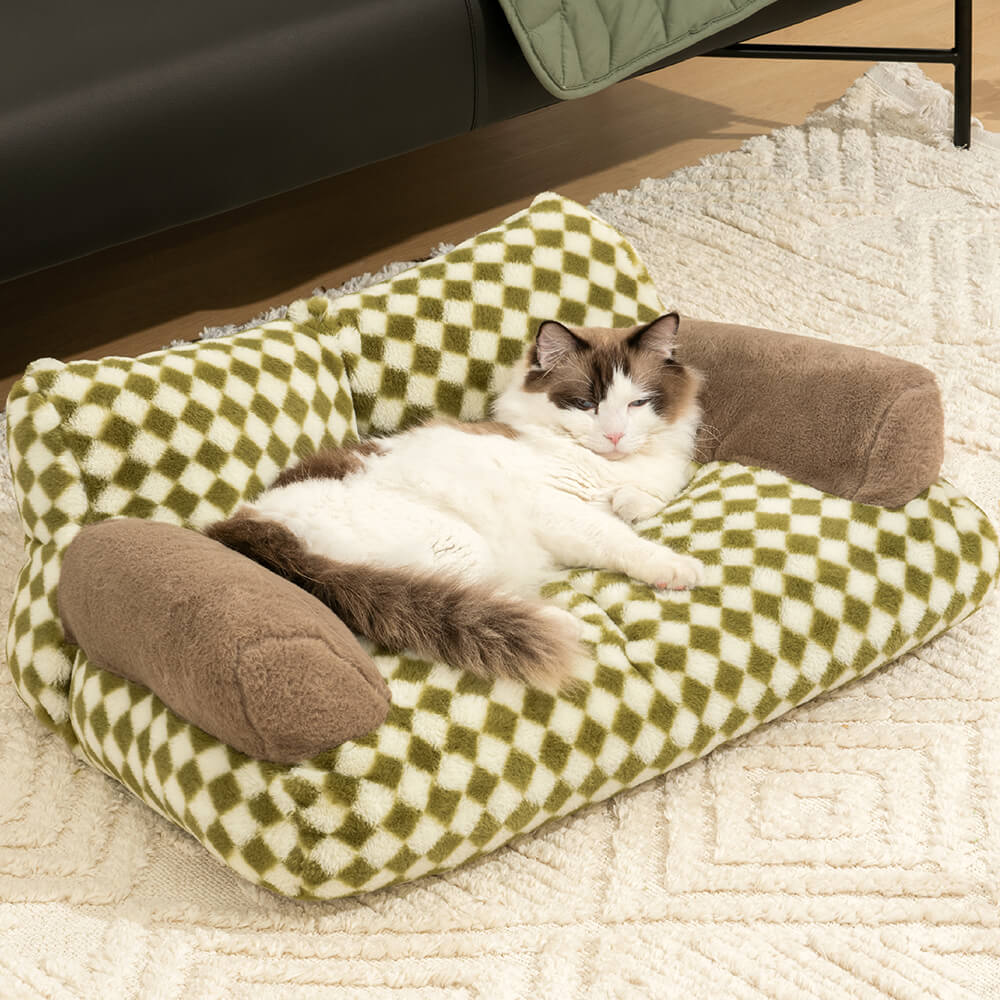 Vintage Leisure Diamond Cat Sofa Bed - News Pet Shop