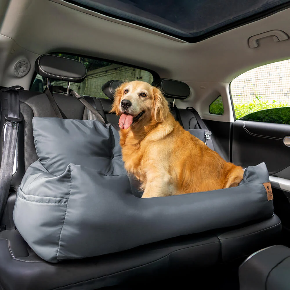 Travel Bolster Safety Waterproof Medium Large Dog Car Back Seat Bed - News Pet Shop