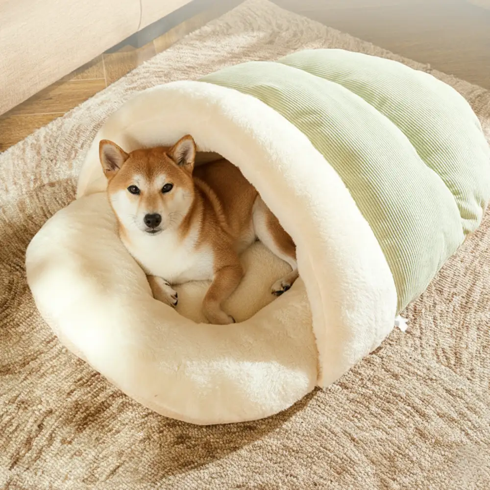 Fun Slipper-style Warm Removable And Washable Enclosed Pet Bed - News Pet Shop
